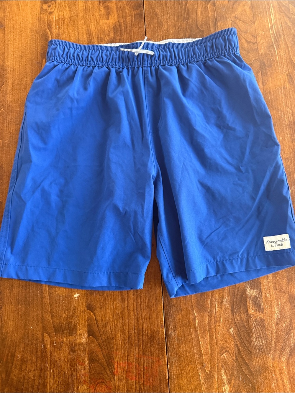 Abercrombie & Fitch Boys Royal Blue Elastic Waist Athletic Shorts